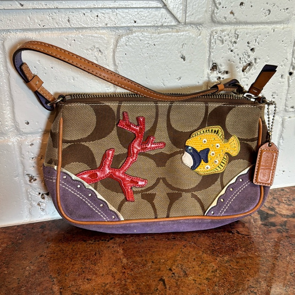 Authentic COACH vintage fish small handbag